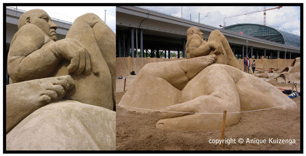 Moddervet, Berlin, Germany, sandsculpture