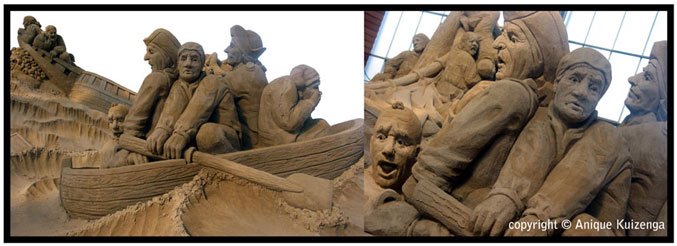 Michiel de Ruyter, Haarlemmermeer, sandsculpture