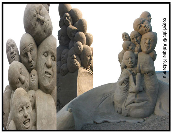 Express yourself, Harrison, Canada, sandsculpture