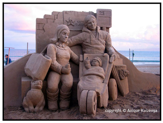 La pineda, sandsculpture