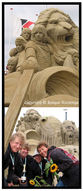 Chronicles of Narnia, Noordwijk, sandsculpture