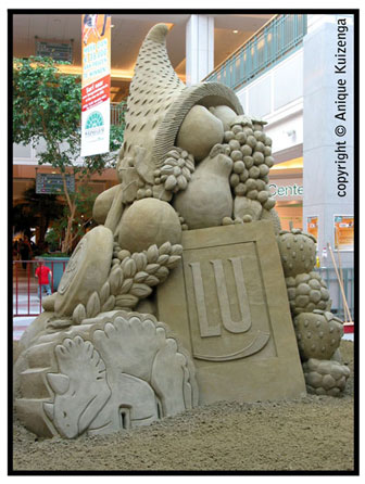 Lu, Wijnigem, Belgie, sandsculpture